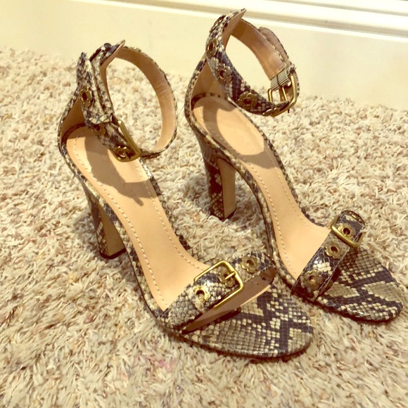 Coach Shoes - Coach Snakeskin Heels